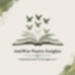 Open book with flying birds above it on a green watercolor background. Text reads "Anti-War Poetry Insights: Exploring the power of words against war."
