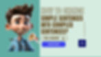 Animated boy with tools and magnifying glass. Text: "How to change simple sentences into complex sentences?" Paul Academy logo and website.