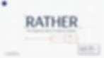 The word "RATHER" with text "The Chameleon Word of English Grammar." Arrows and text box underline its varied meanings. Websites listed.