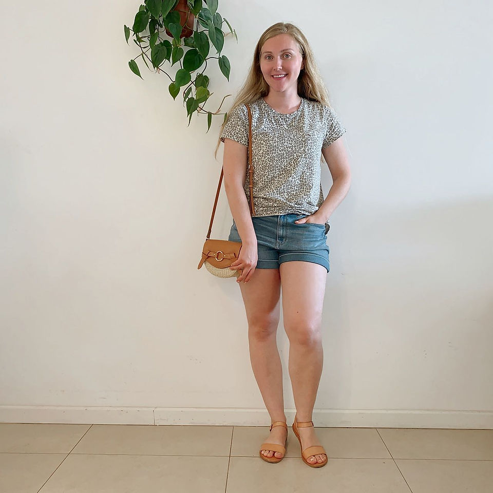 leopard t-shirt and shorts - capsullette