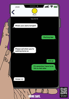 Home Safe Poster Four Design