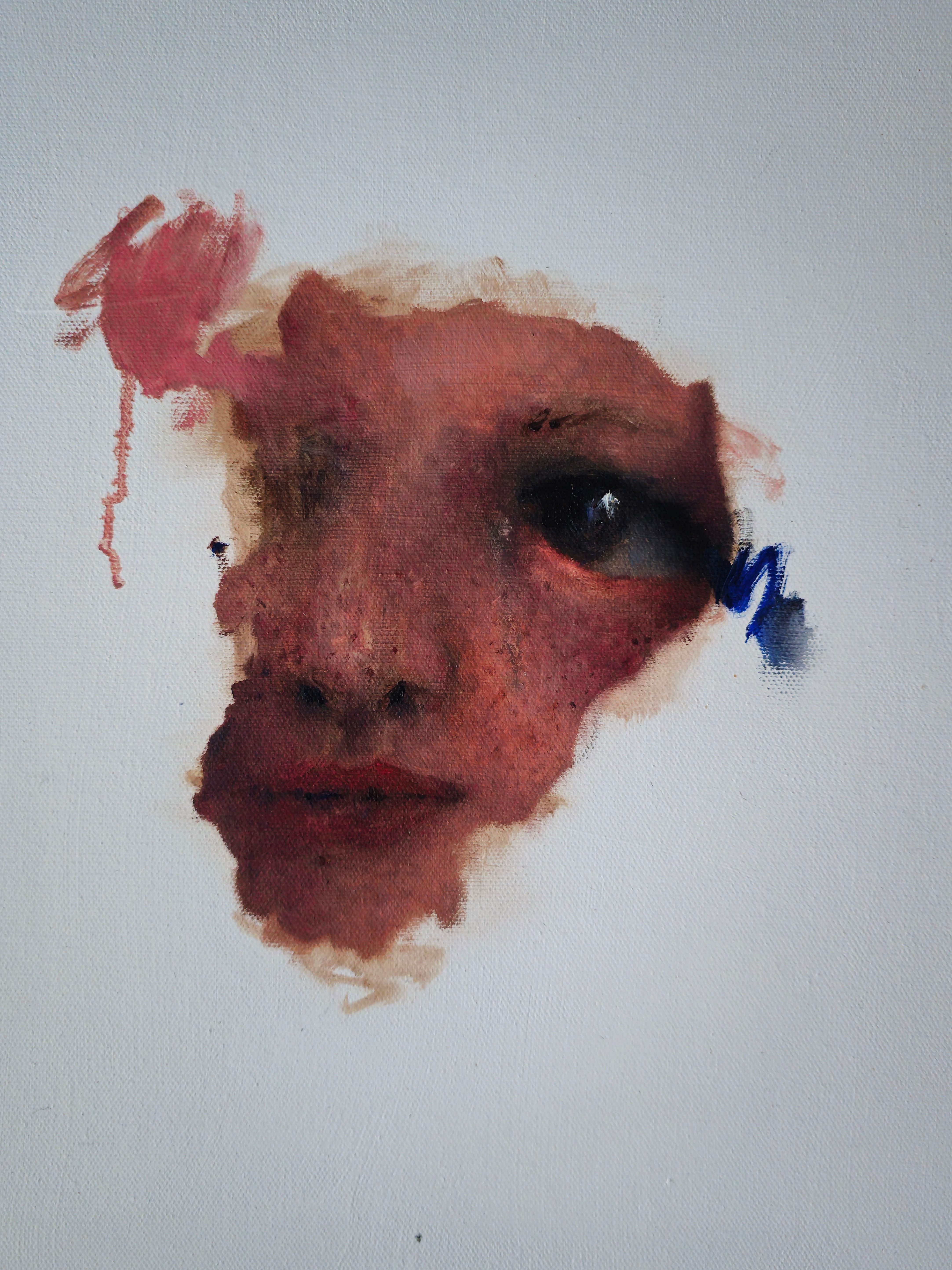 "When Beauty Becomes Unreliable" Oil on canvas panel 11x14 