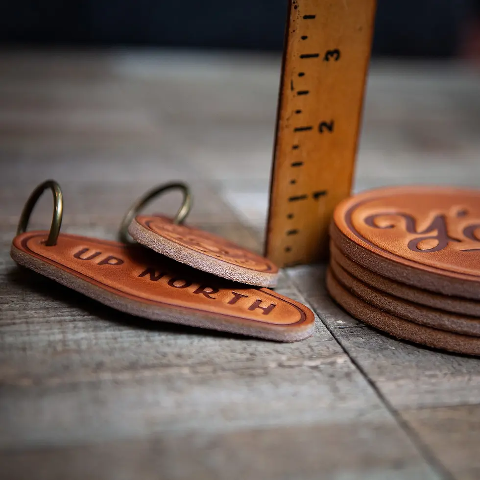 Thumbnail: Y'all Leather Coaster