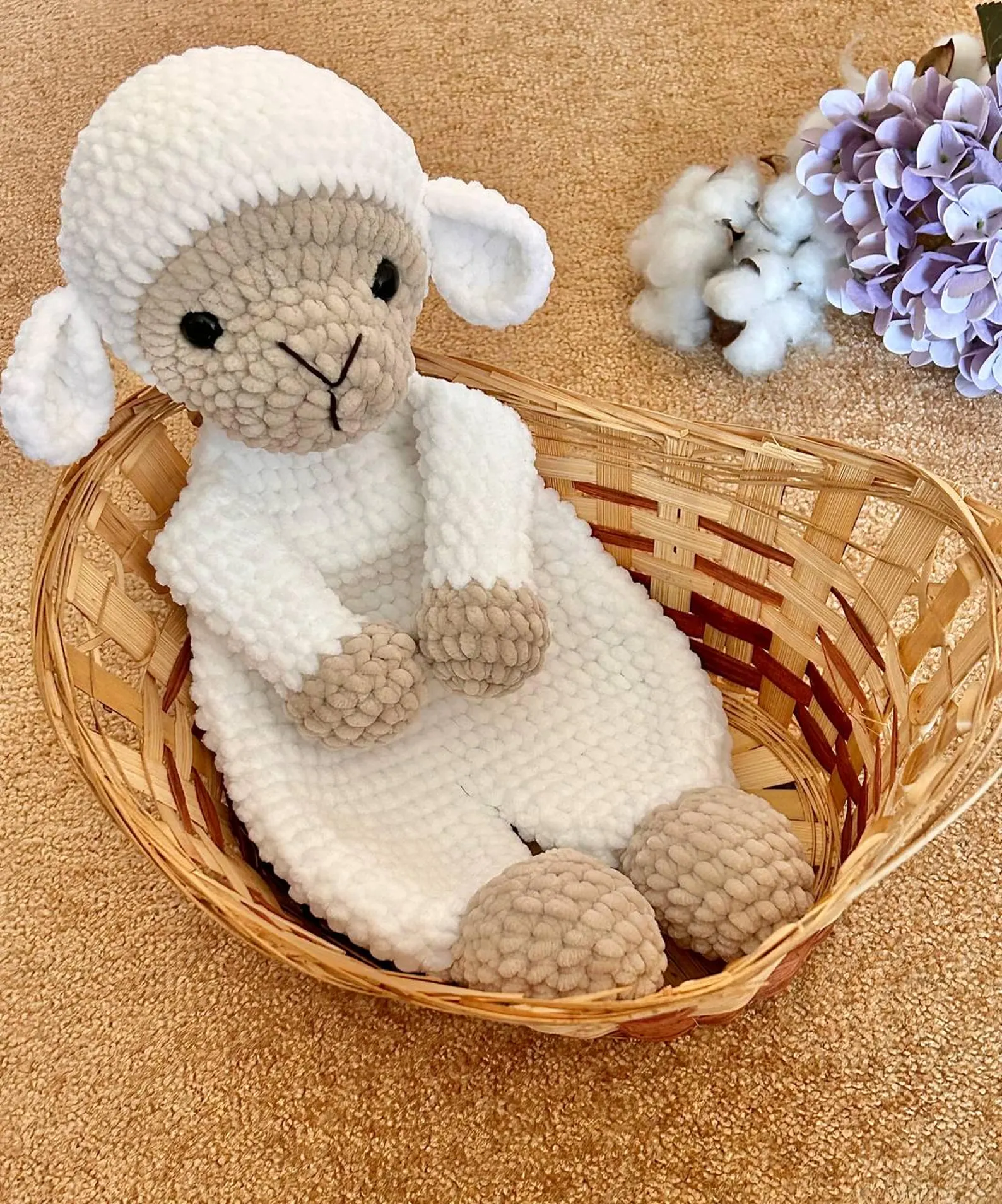 Crochet Sheep Snuggler