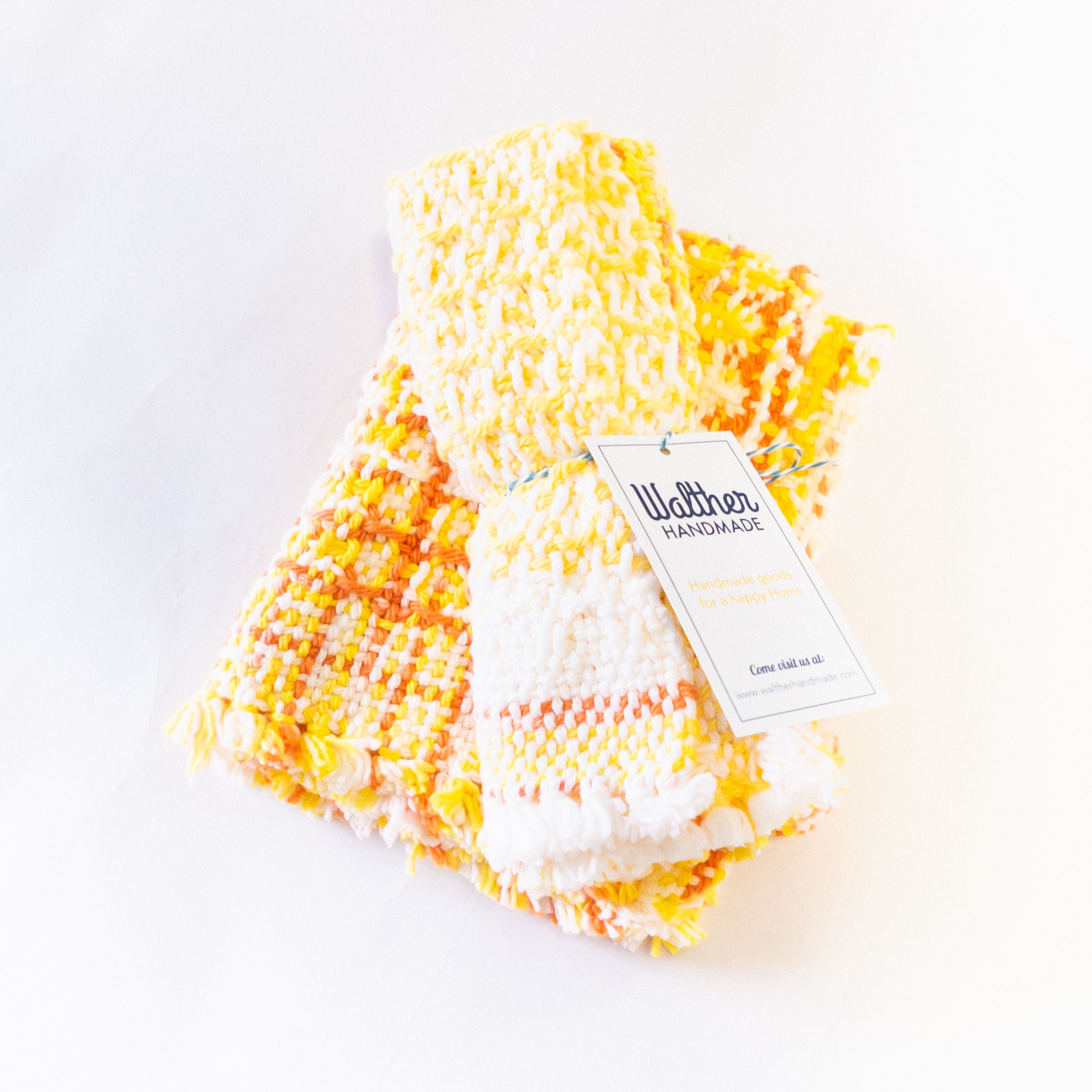 Handwoven Cotton Kitchen Towel - Morning Sunshine
