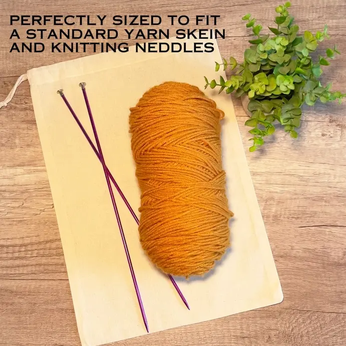Thumbnail: So Many Patterns, So Little Time - Drawstring Project Bag