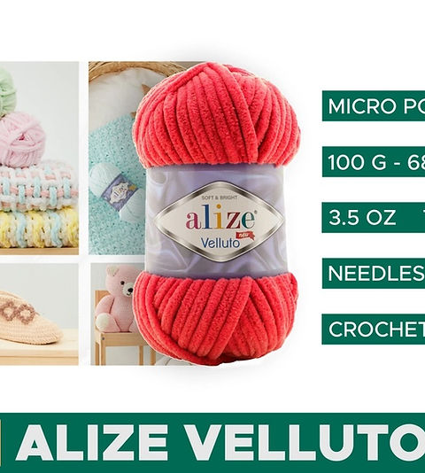 Alize Velluto, 19 Světle Tyrkysová Vlna