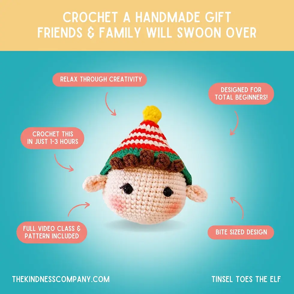 Thumbnail: "Merry Little Christmas" Greeting Card & Crochet Pattern