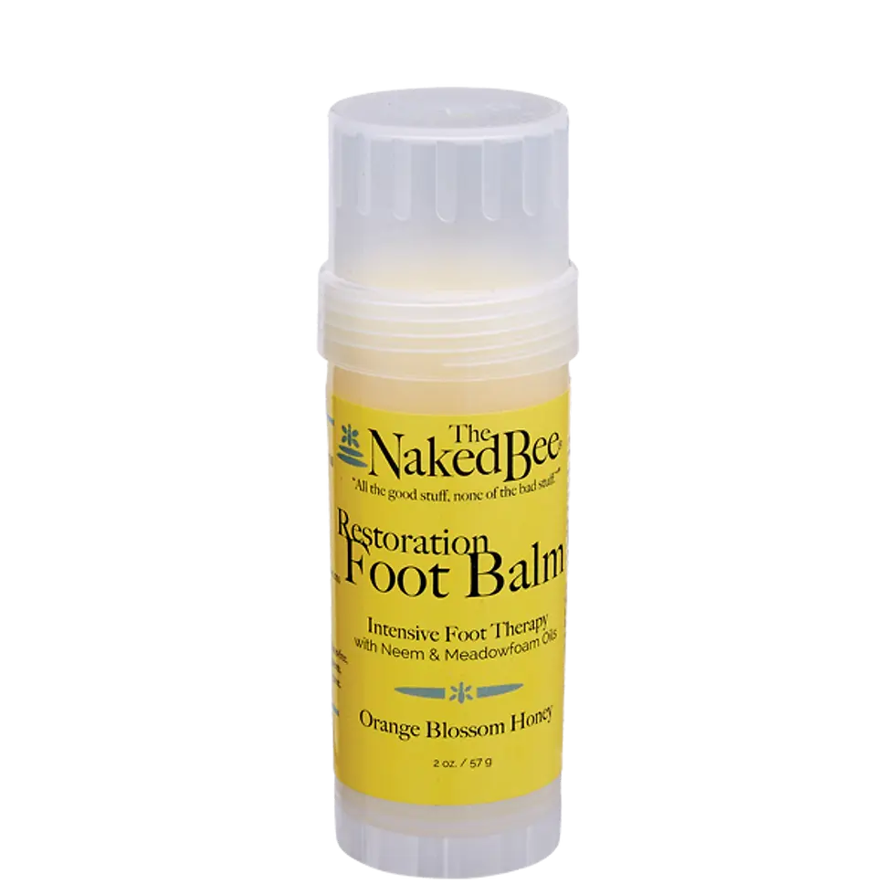 The Naked Bee: Orange Blossom Honey Restoration Foot Balm (2 oz)