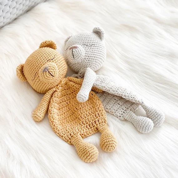 Crochet Bear Lovey Pattern