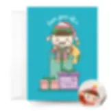 "Merry Little Christmas" Greeting Card & Crochet Pattern