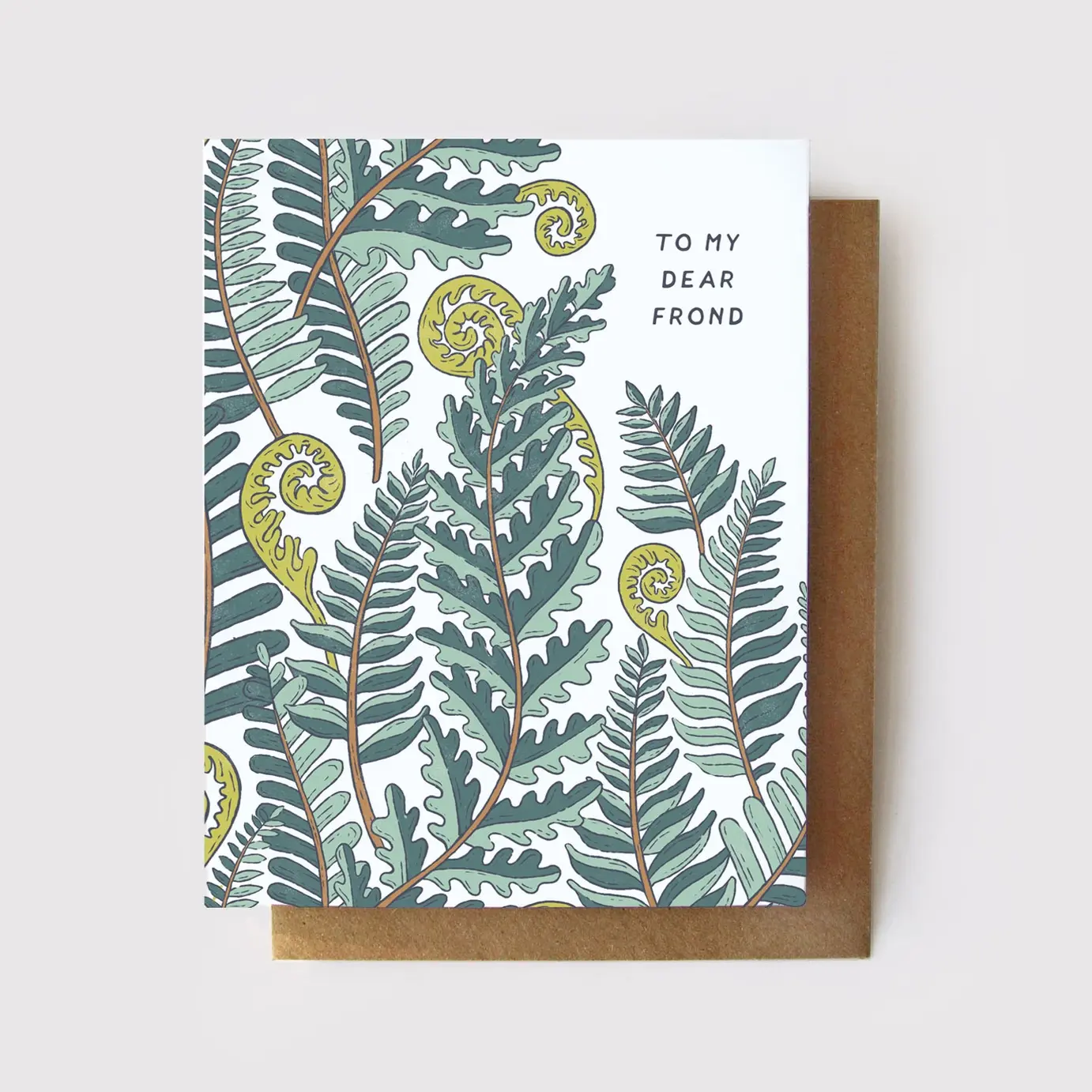 To My Dear Frond - Fern Friendship Card