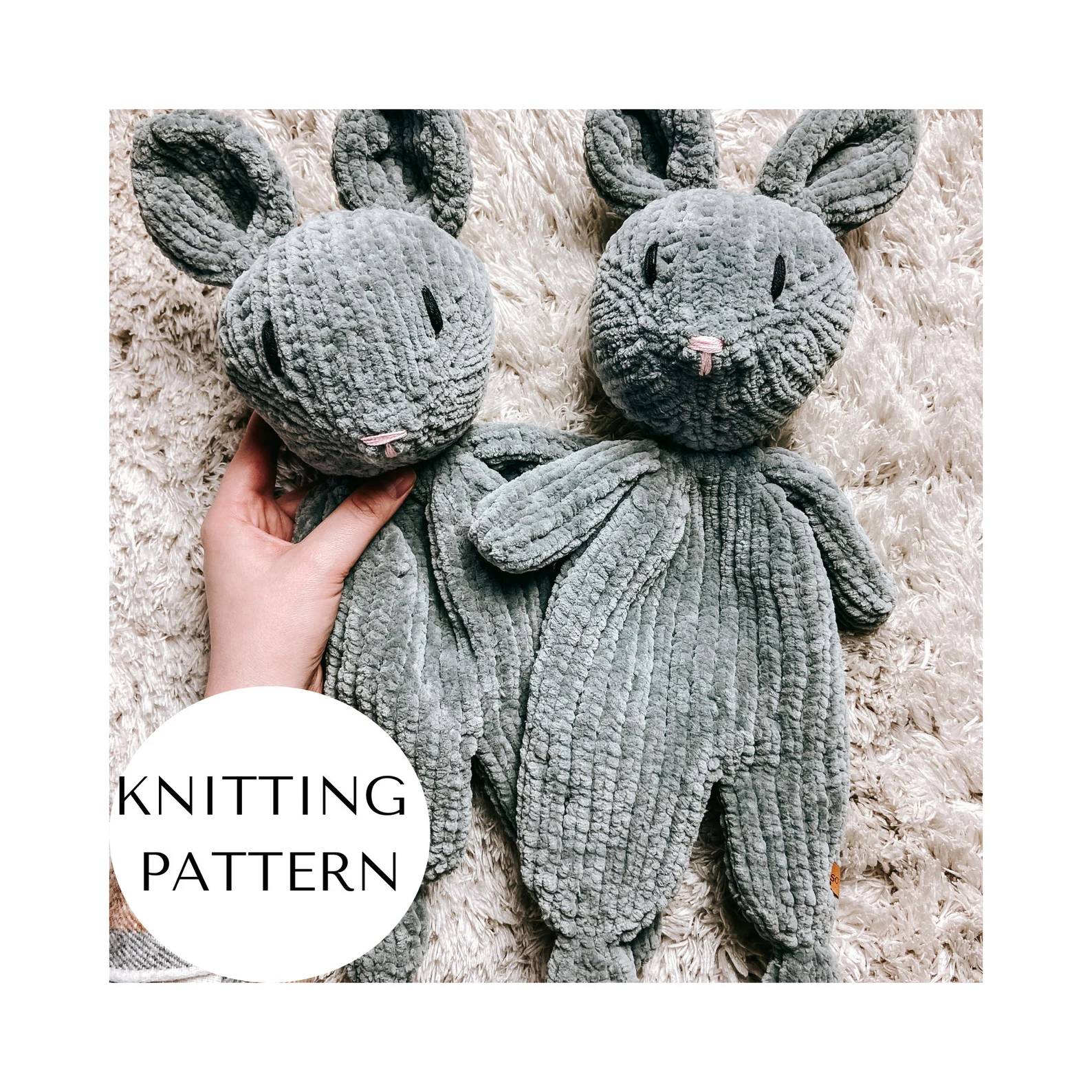 Bunny Lovey Knitting Pattern