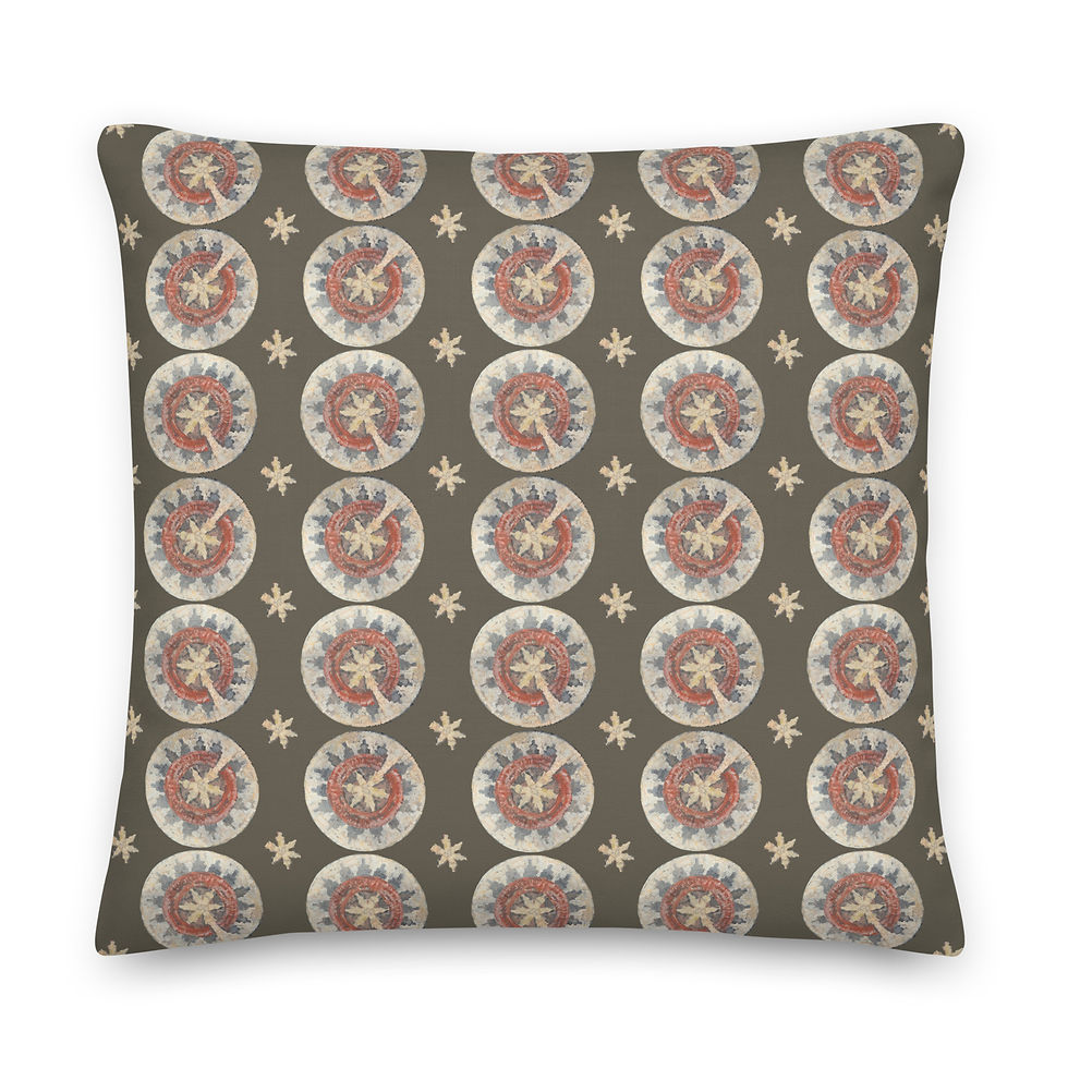 Thumbnail: Navajo Wedding Basket Accent Pillow Cover & Insert