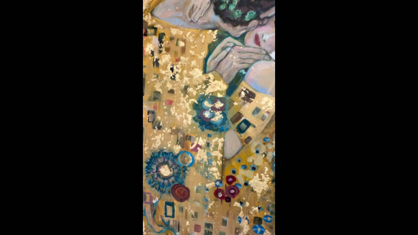 Thumbnail: 'The Kiss', Original on Canvas