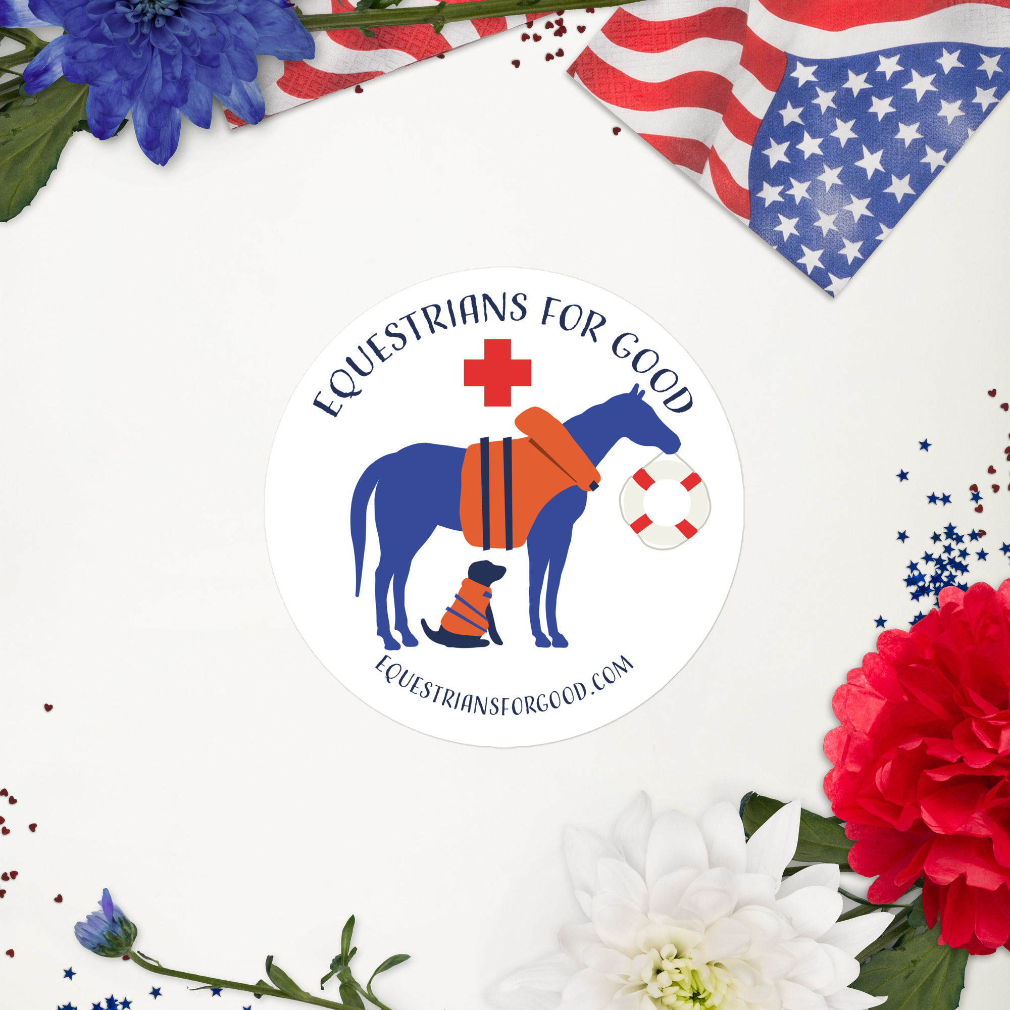 Equestrians for Good Vinyl Sticker