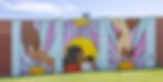 Zach and Simiya's mural "Connections"