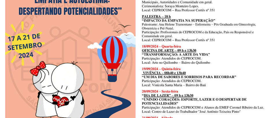 Vem ai!24ª Semana da Educação Especial! 👏