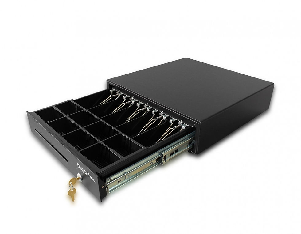 Miniatura: Cajón de Dinero Digital POS DIG-410SK con Llave, 7.7Kg, Negro