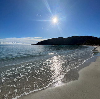 Plage de Santa Giulia, à 6 minutes en voiture des villas de Casa Zia Lucia