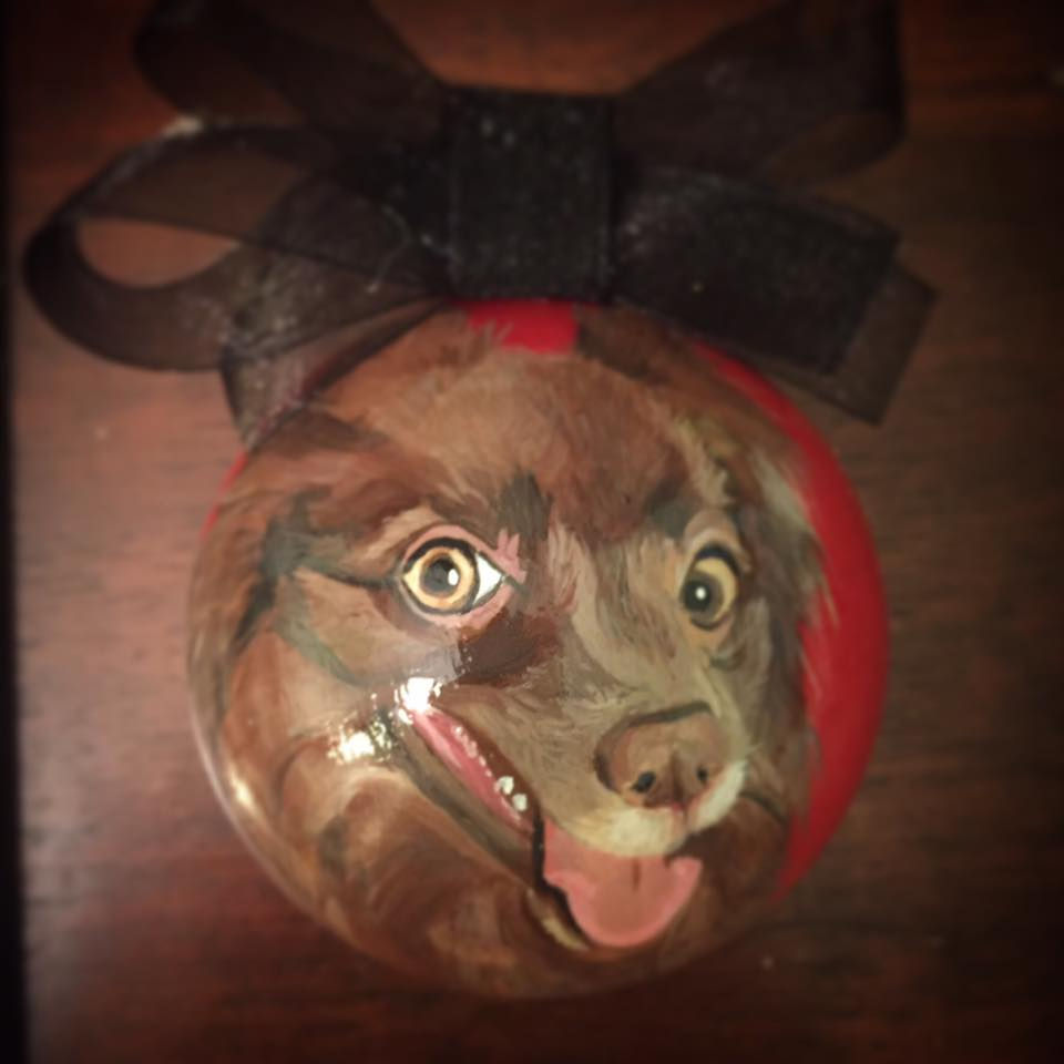 Thumbnail: Hand-Painted Christmas Ornament