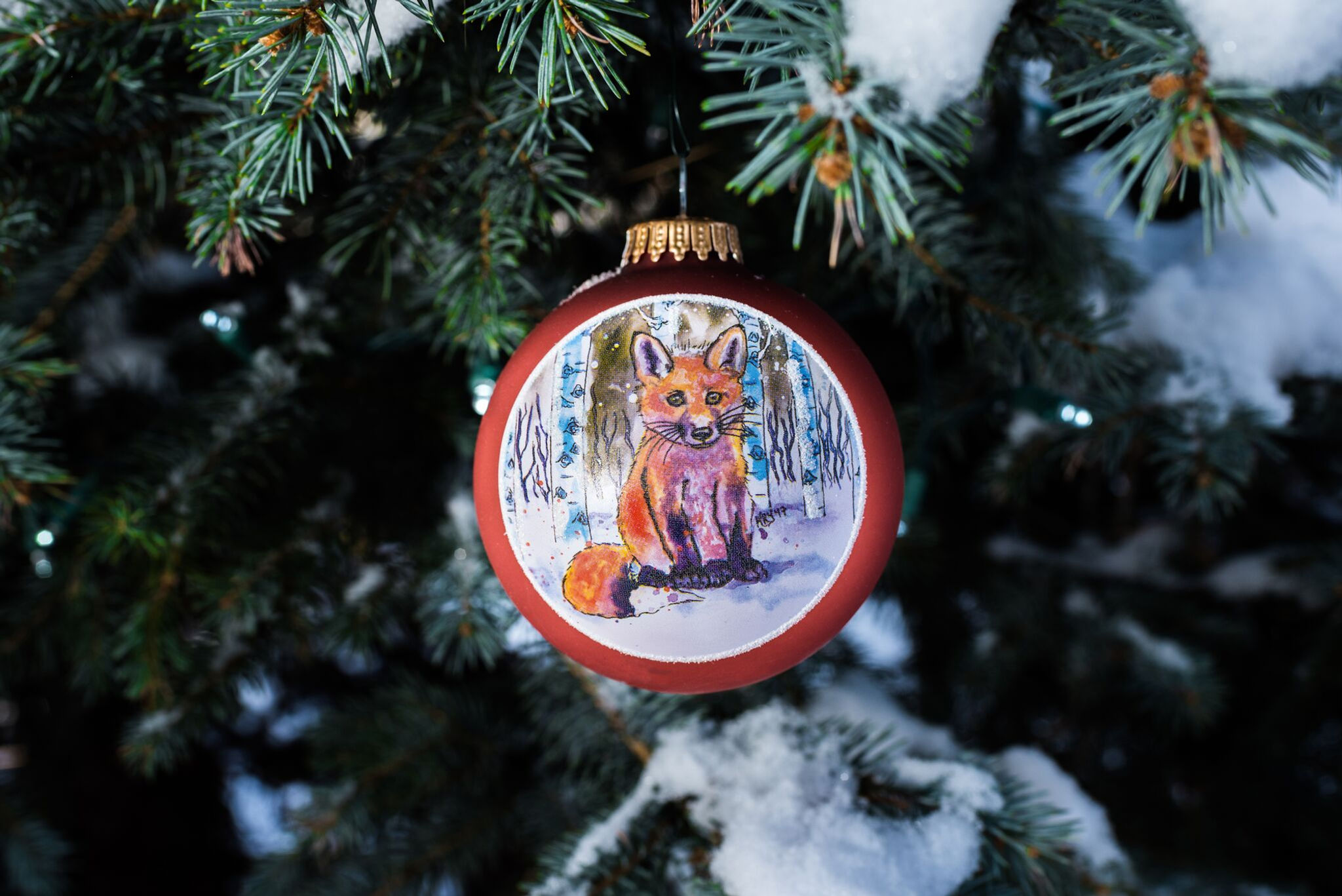 Baby Fox Ornament