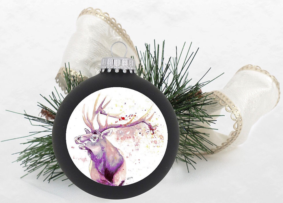 Thumbnail: Elk Call Ornament Black