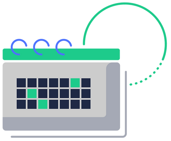 Calendar to schedule maintenance