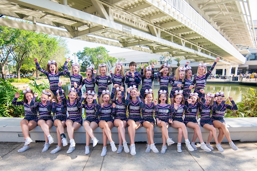 Evolution Cheer athletes training together