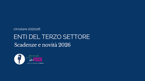 Enti del terzo settore – Scadenze e novità 2026.