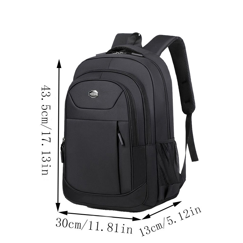 Thumbnail: Men's and Women's Double-Shoulder Backpack - Solid Color - Business Travel, Busi