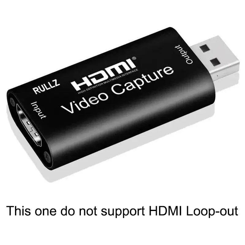 Thumbnail: 4K TV Loop HD 1080P Video Capture Card USB 2.0 HDMI Game Recorder Video Recordin