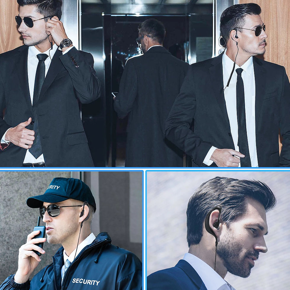 Thumbnail: New Listen Only Earpieces Audio Cable Interphone Earphones Headset Accessories R