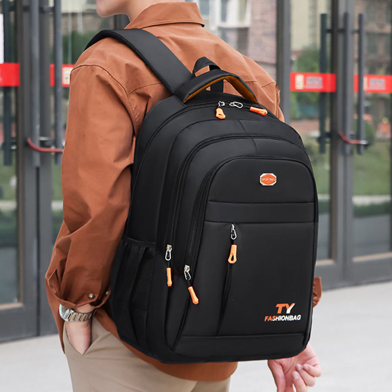 Thumbnail: Men's and Women's Double-Shoulder Backpack - Solid Color - Business Travel, Busi
