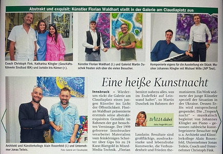Zeitungsartikel, Tiroler Tageszeitung