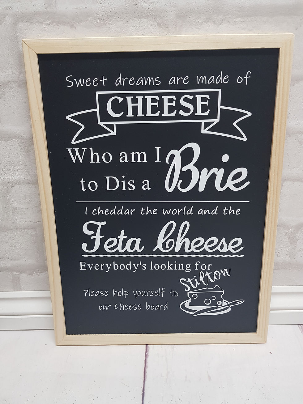 Cheese Blackboard