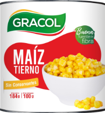 Maiz Tierno Gracol, lt x 184 grs