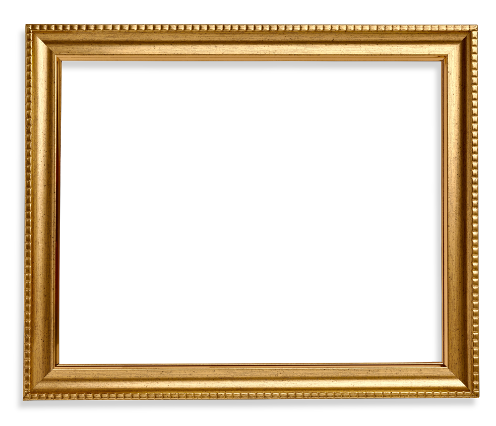 Gold frame square