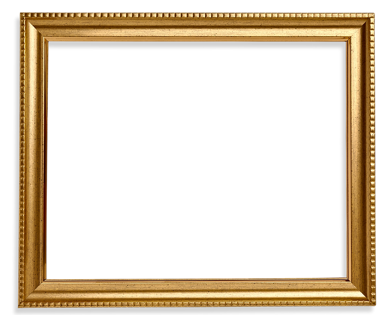 Gold frame square