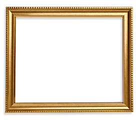 Gold frame square