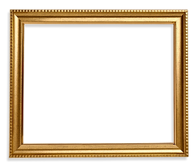 Gold frame square