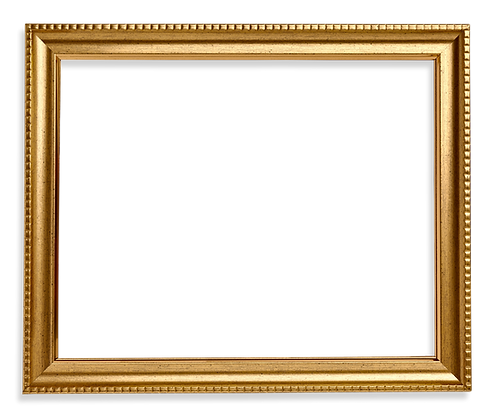 Gold frame square