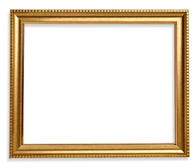 Gold frame square