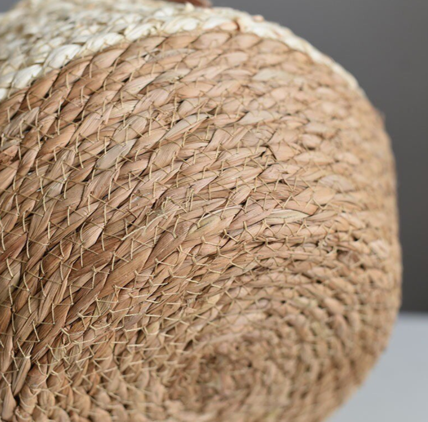 Thumbnail: Jonas Handwoven Natural Fiber Hygge Decor Basket