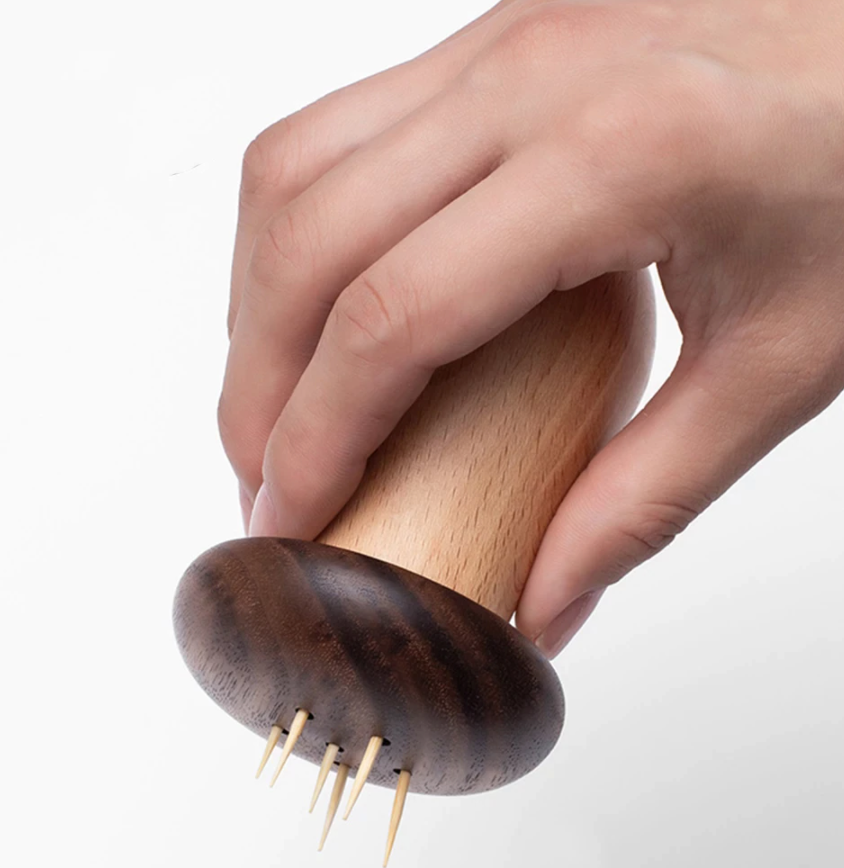 Thumbnail: Wooden Mushroom Toothpick Holder