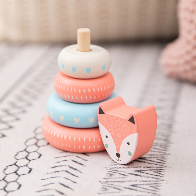 Thumbnail: Nordic Fox or Britta Bunny Wooden Stacking Toy
