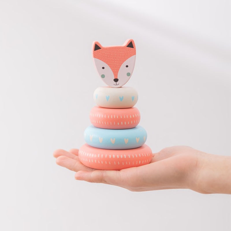 Thumbnail: Nordic Fox or Britta Bunny Wooden Stacking Toy