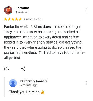 5 star google review