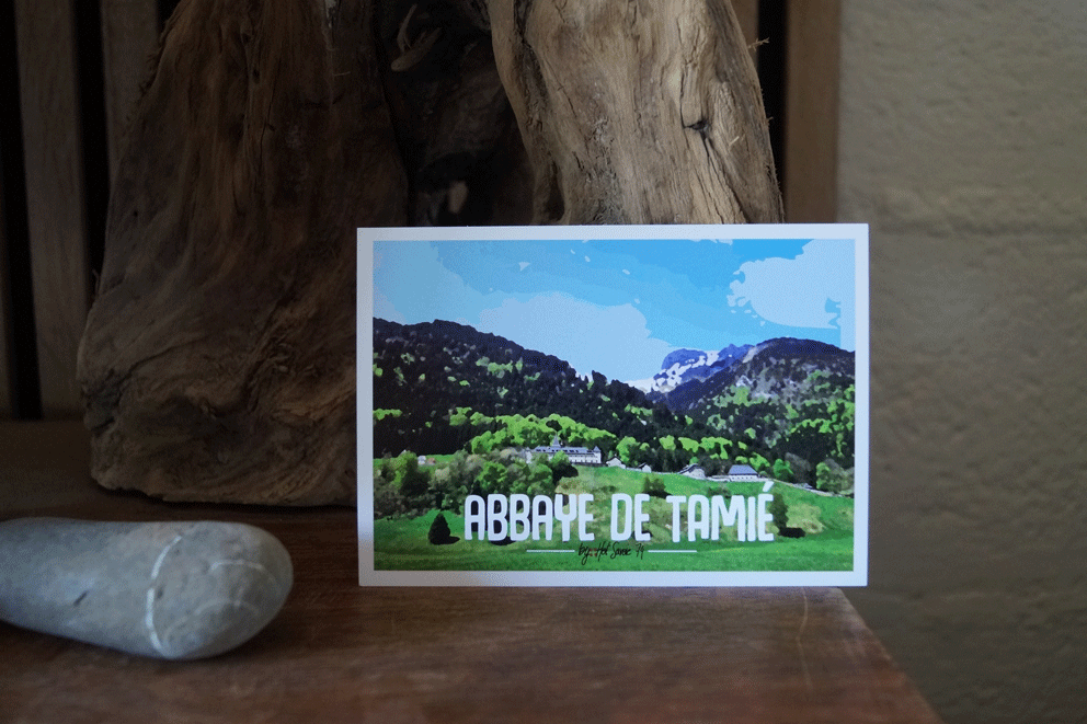 Cadre / carte postale | ABBAYE DE TAMIE | 10x15cm | Paysages Haute-Savoie