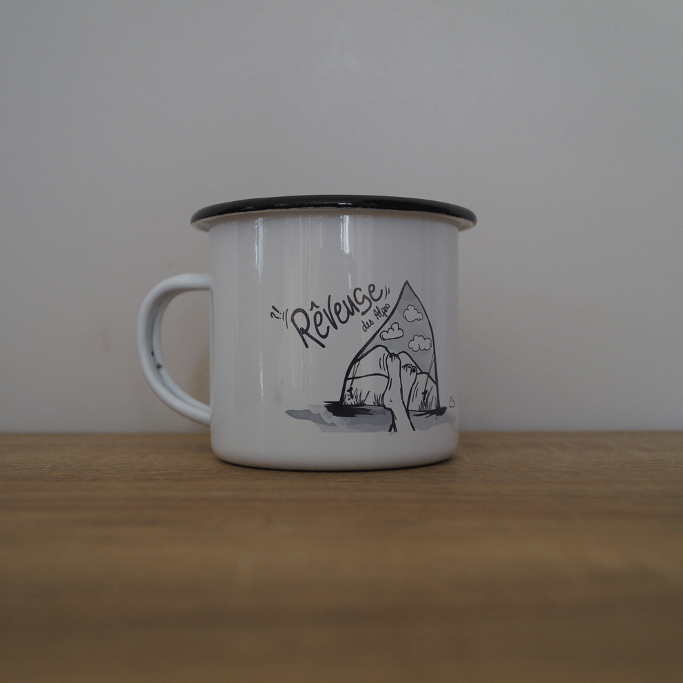 Mug acier inox émaillé | Rêveuse 